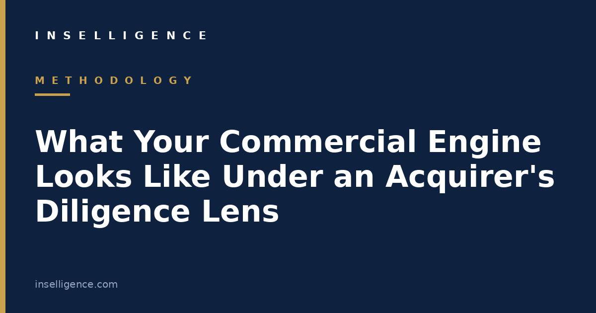 What Your Commercial Engine Looks Like Under an Acquirer's Diligence Lens