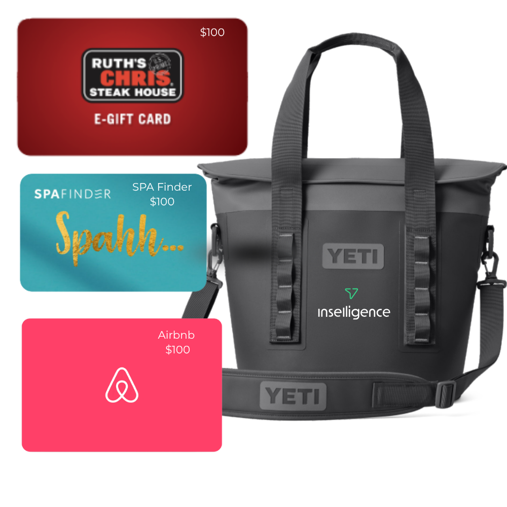 Pipeline Party Pack: Inselligence Yeti Soft Cooler with $100 Ruth’s Chris, $100 Spa Finder, and $100 Airbnb gift cards