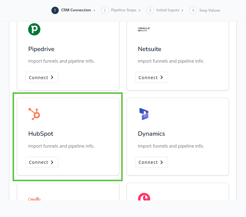 HubSpot Selection
