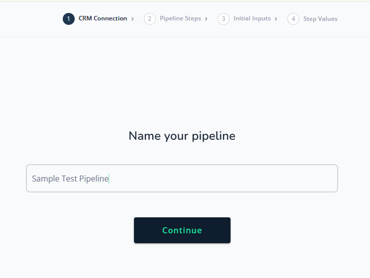 Name your pipeline