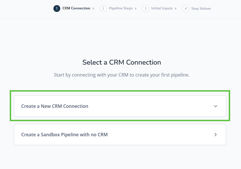 New CRM Connection